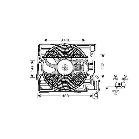 64 50 6 908 030 LÜFTER LÜFTER  BMW DCL1005