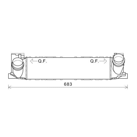 17517600530 LADELUFTKÜHLER BMW 1 F20/F21 / 2 F23;F87 DCA1083