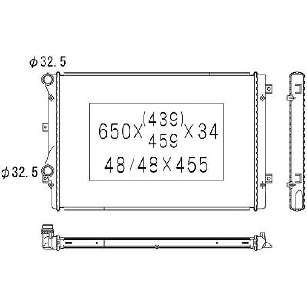 1K0121251L Kühler Motorkühlung für Audi A3/TT 06-12 DCM3442