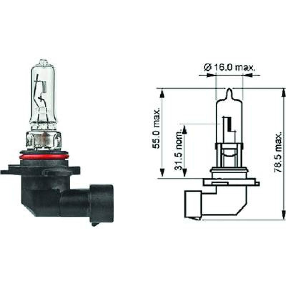 nan HIR2 [9012] 12V 55W PX22d HIR2 Glühlampe   Halogen LID10081