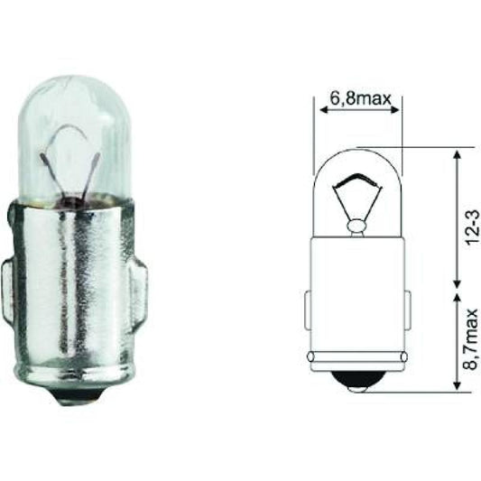 nan DIN-Type J 12V 2W BA7s J GLÜHLAMPE LID10084