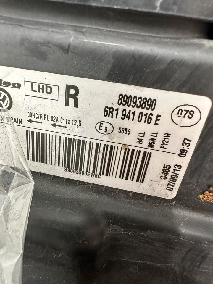 6R1941016E Valeo Scheinwerfer Vorne Rechts VW Polo 6R