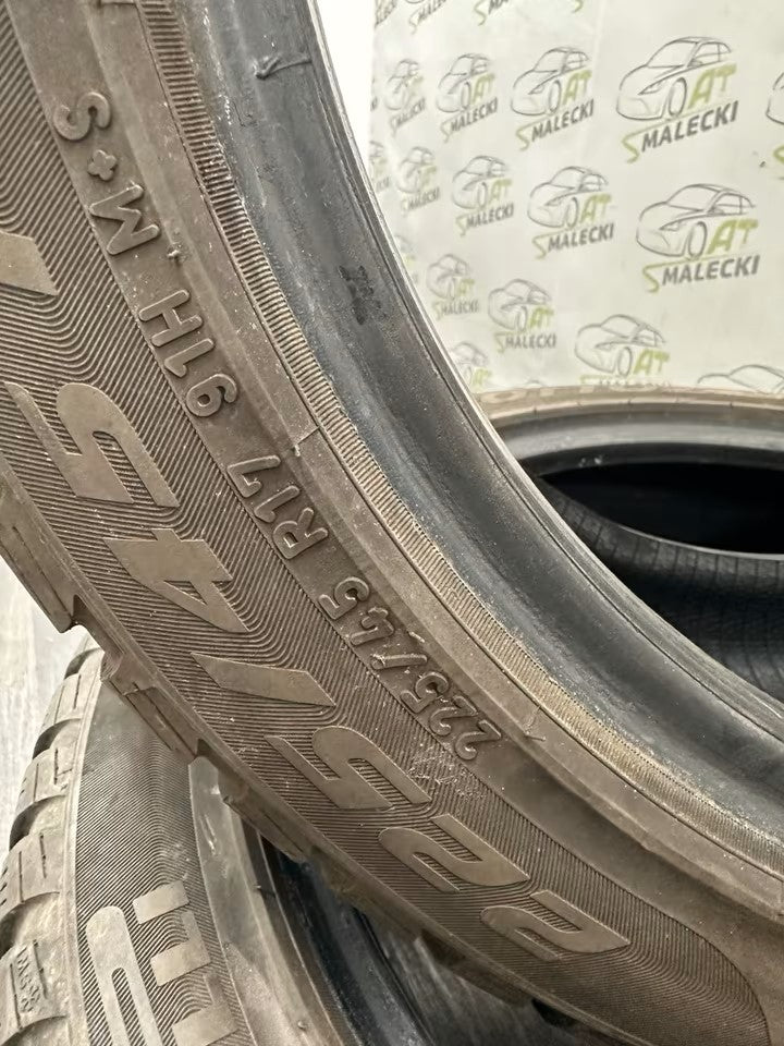 225 45 R17 winter tires 2 pieces Pirelli 5mm 3419 used