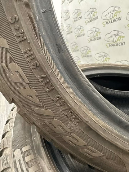 225 45 R17 winter tires 2 pieces Pirelli 5mm 3419 used