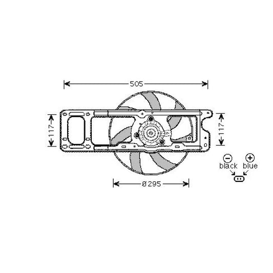7701043975 LÜFTER LÜFTER  RENAULT DCL1184