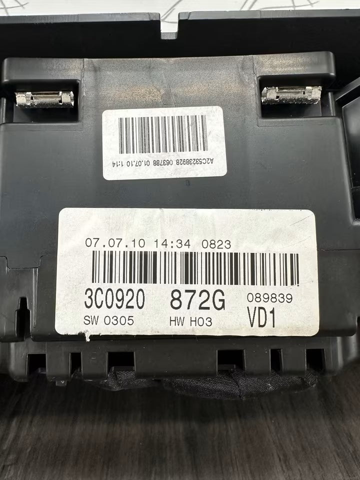 3C0920872G Tacho Kombiinstrument Vw Passat 3C B6 2,0 Tdi Diesel
