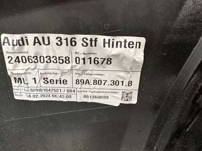 89A807301B Stoßstange Hinten Audi Q4 E-Tron Modell