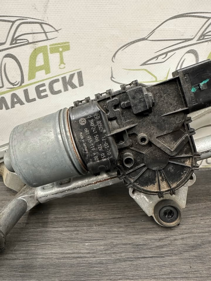 Wiper motor including linkage Vw Up Seat Mii Skoda Citigo 6R1955119