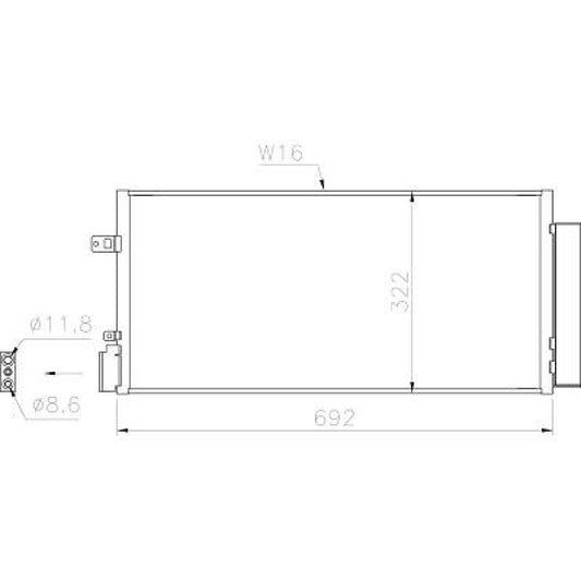 96945774 KONDENSATOR CHEVROLET AVEO 08/2013->> DCC2010