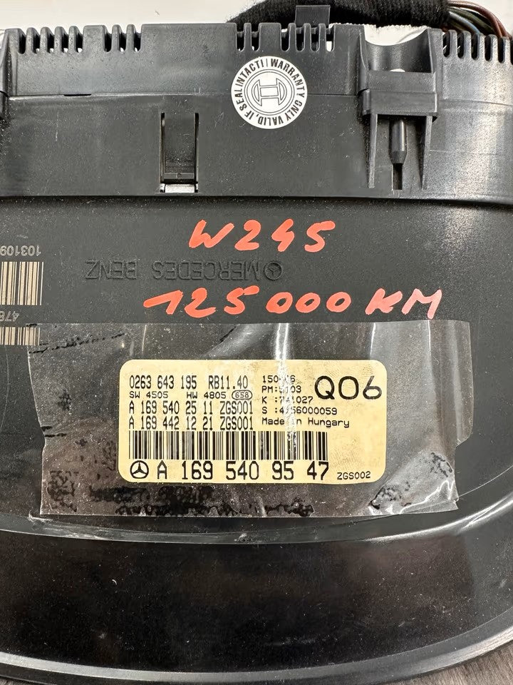A1695409547 Tacho Kombiinstrument Mercedes B-Klasse W245 Diesel