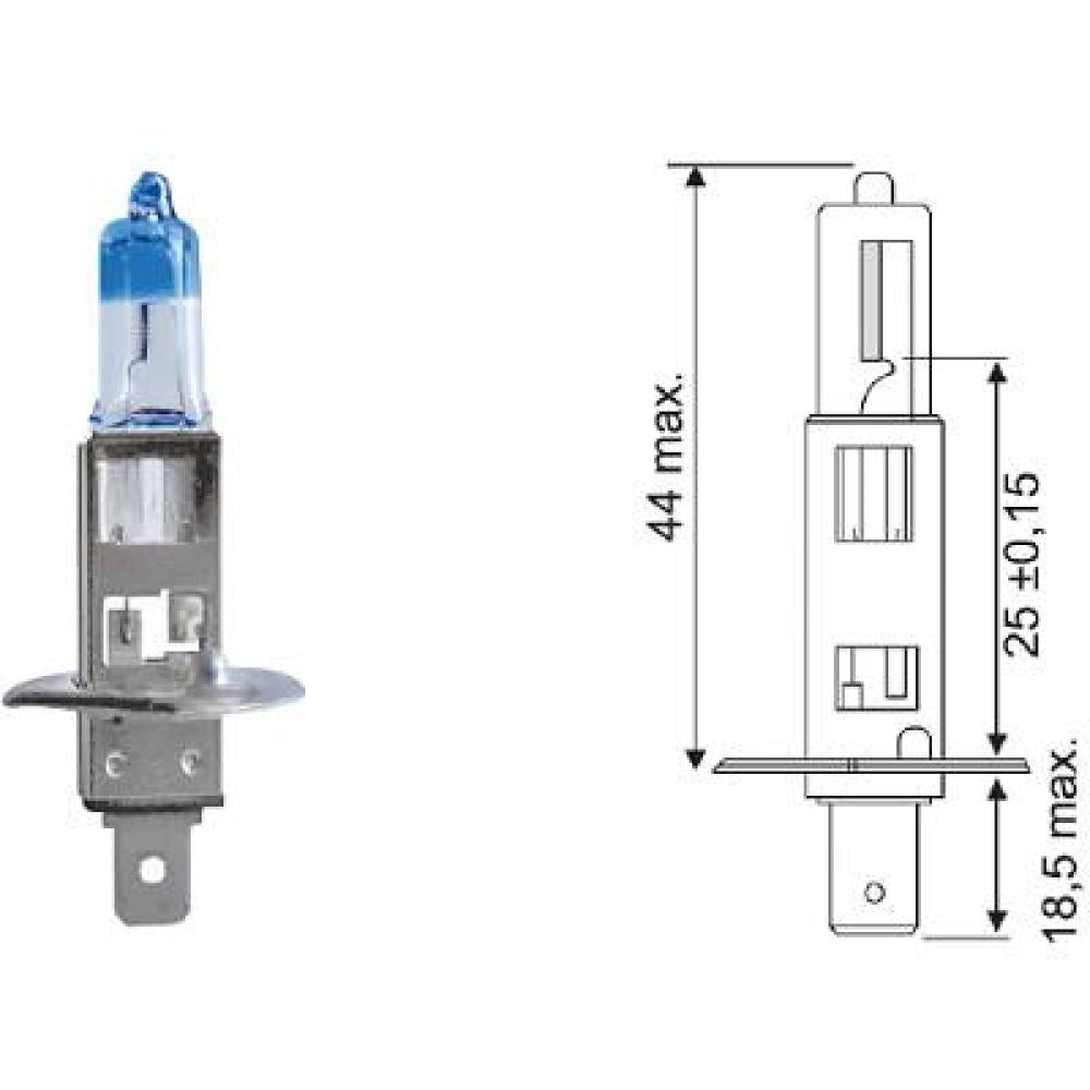 83931521 H1 12V 55W P14,5s H1 Glühlampe Halogen LID10065
