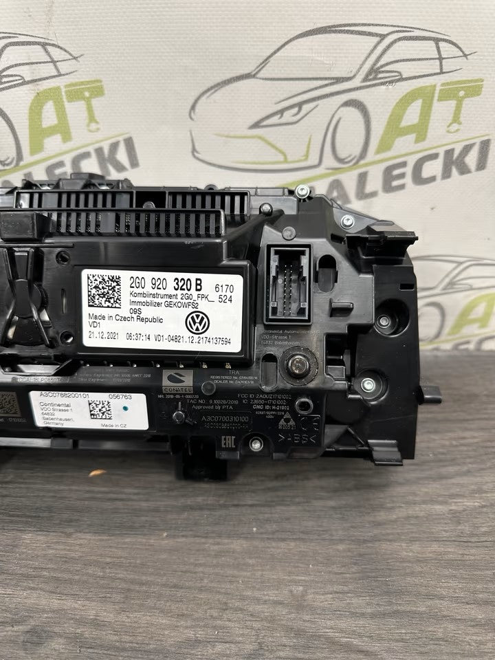 DEFEKT Virtual Tacho Kombiinstrument Digital Vw Polo 2G Modell 2G0920320