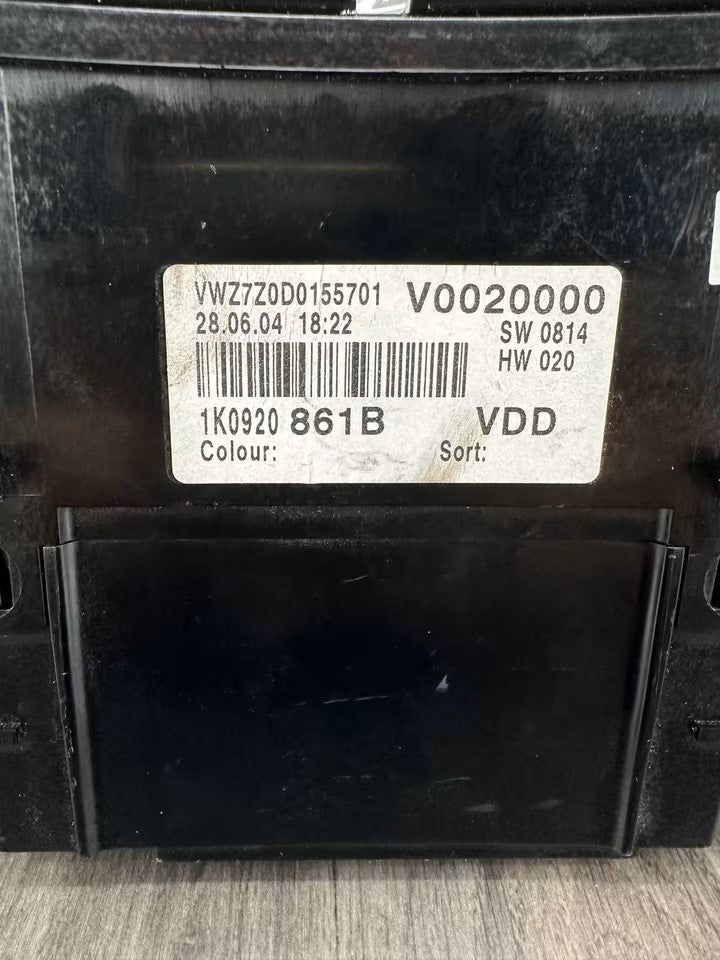 1K0920861B Tacho Kombiinstrument Vw Golf V 5 1K 5M Jetta 2,0 Tdi