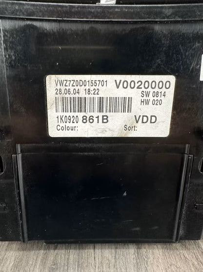 1K0920861B Tacho Kombiinstrument Vw Golf V 5 1K 5M Jetta 2,0 Tdi