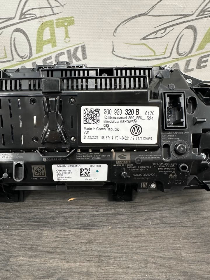 DEFEKT Virtual Tacho Kombiinstrument Digital Vw Polo 2G Modell 2G0920320