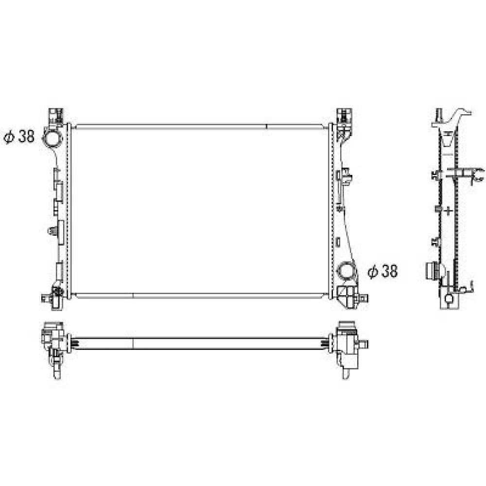 51888085 Kühler Motorkühlung für FIAT 500L 09/2012 DCM2011