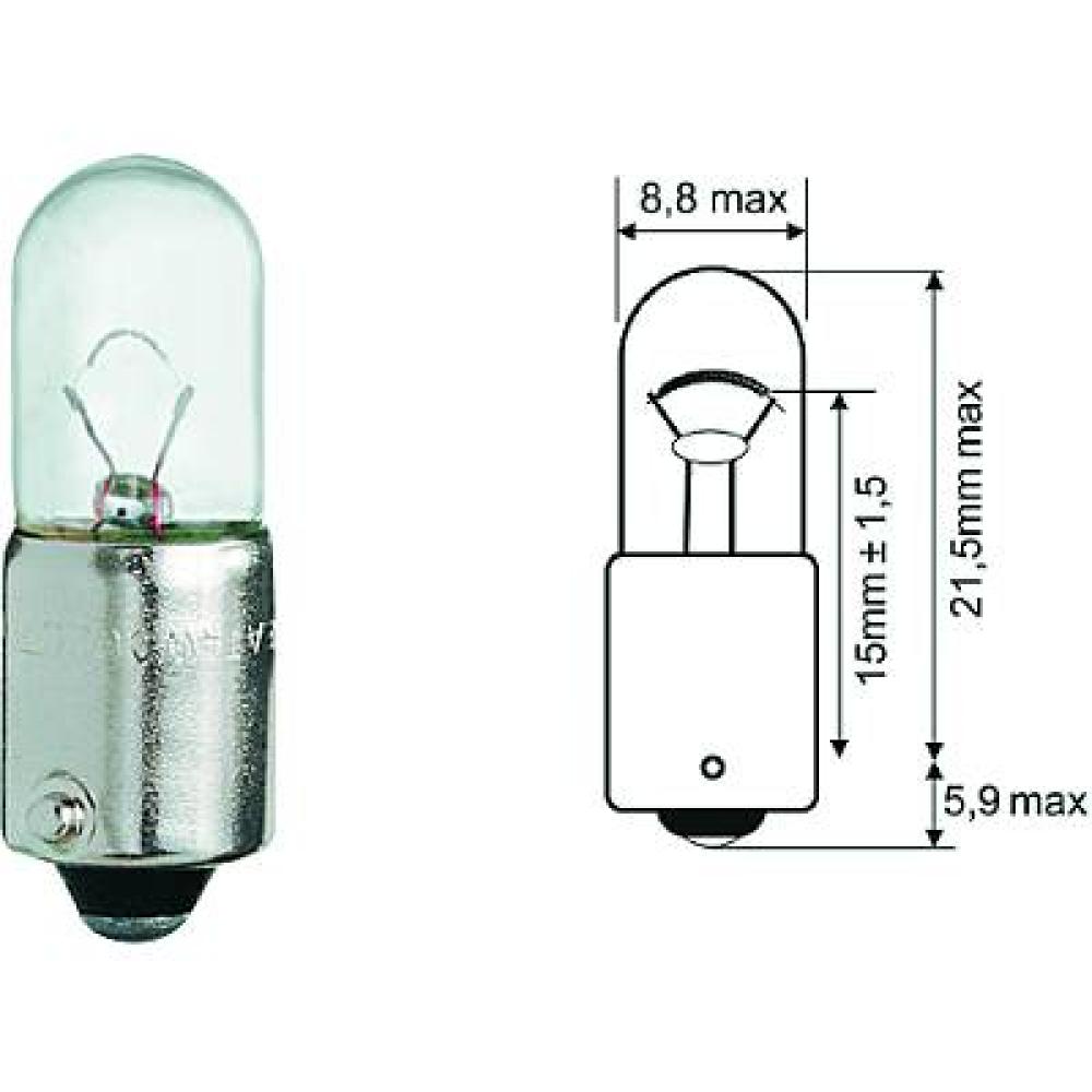 N0177172 T4W 12V 4W BA9s T4W Glühlampe   Halogen LID10073