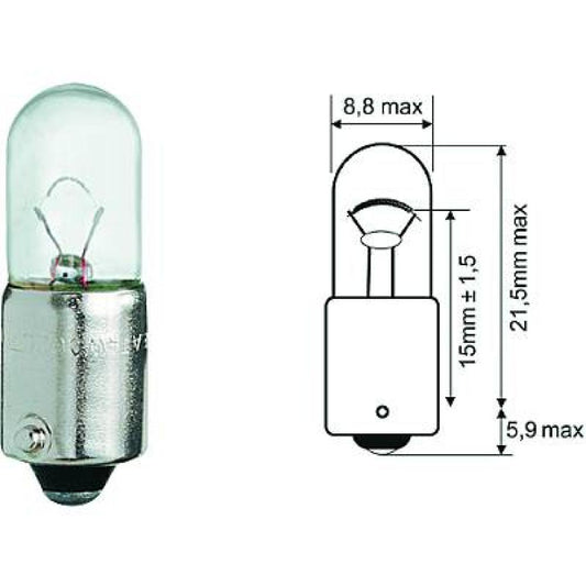 N0177172 T4W 12V 4W BA9s T4W Glühlampe   Halogen LID10073
