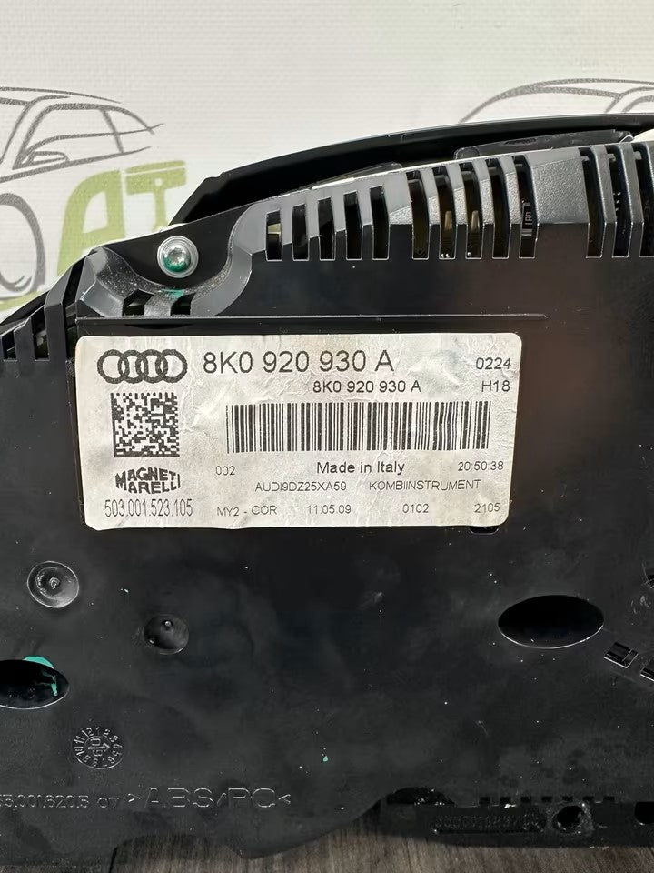 8K0920930A Tacho Kombiinstrument Audi A4 8K B8 1,8 TFSI Benziner