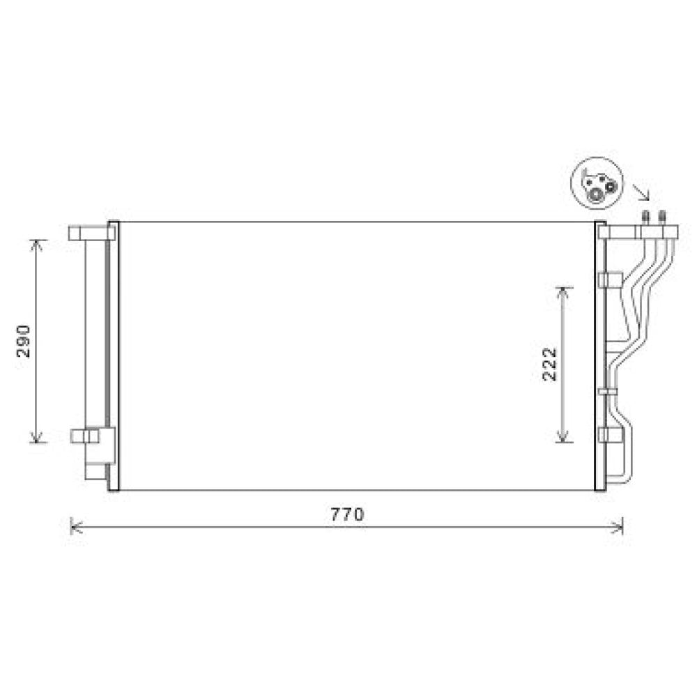 976063Z200 KONDENSATOR HYUNDAI I40 10/2011 DCC1916