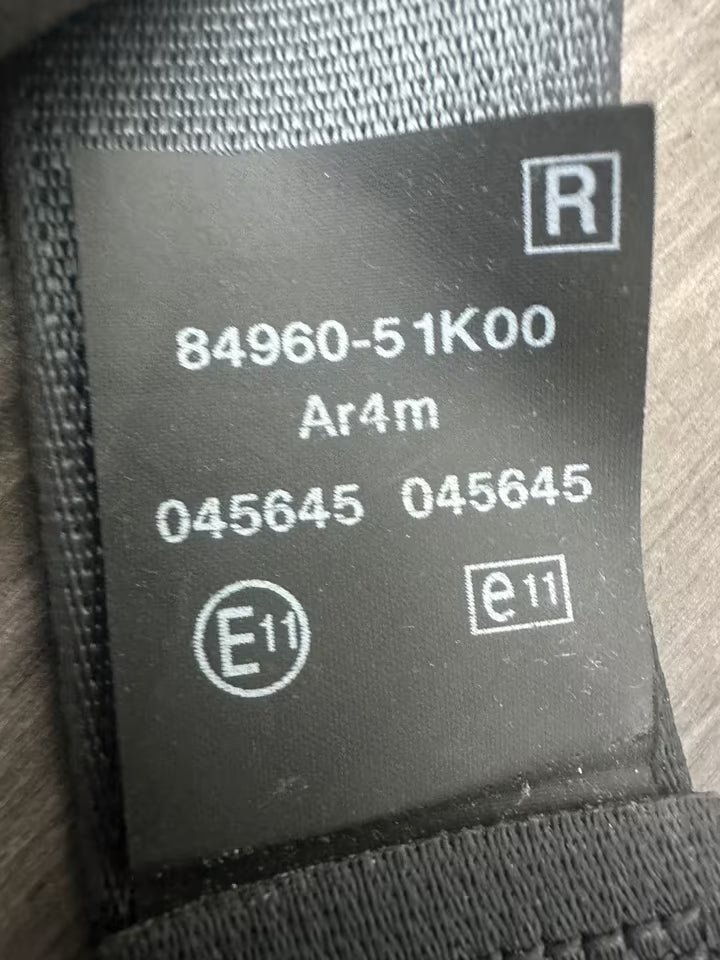 84980-51K00 Sicherheitsgurt Hinten Rechts Suzuki Splash