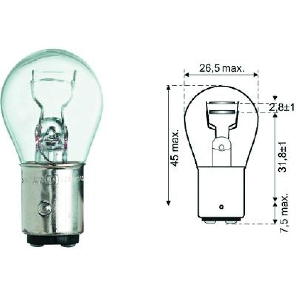 N10251001 P21/4W 12V 21/4W BAY15d P21/4W Glühlampe   Halogen LID10051