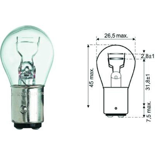 N10251001 P21/4W 12V 21/4W BAY15d P21/4W Glühlampe   Halogen LID10051