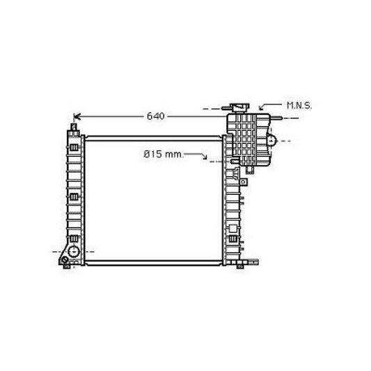 A6385012701 Kühler Motorkühlung für Mercedes Vito/V-Klasse 638 DCM2380