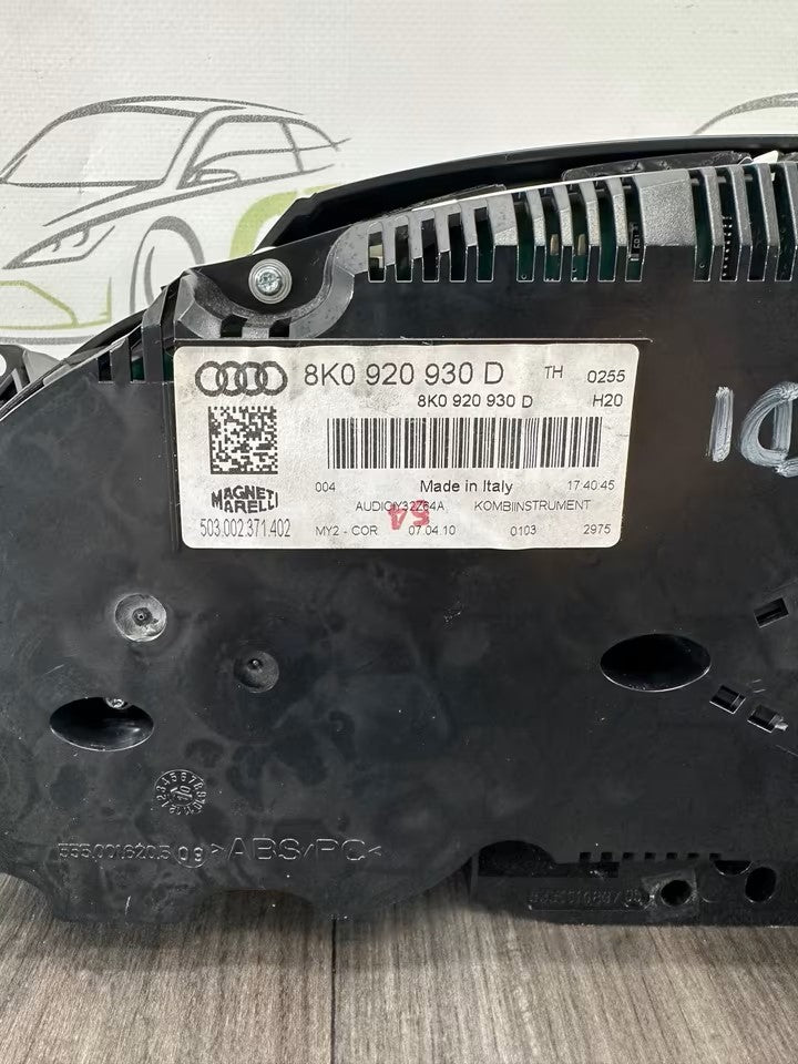 8K0920930D Tacho Kombiinstrument Audi A4 8K B8 2,0 Tdi CAG