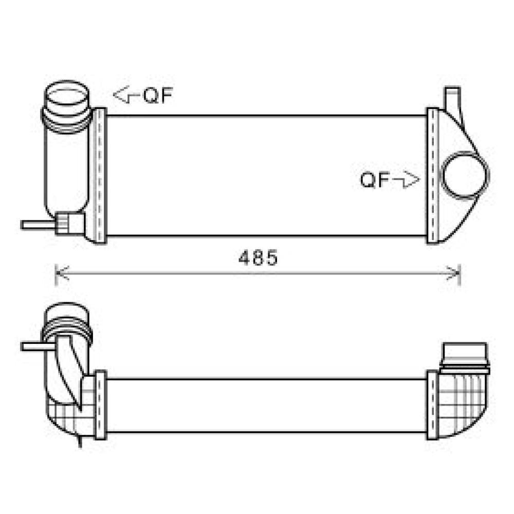 A 415 090 01 14 LADELUFTKÜHLER MERCEDES CITAN CDTI DCA1129