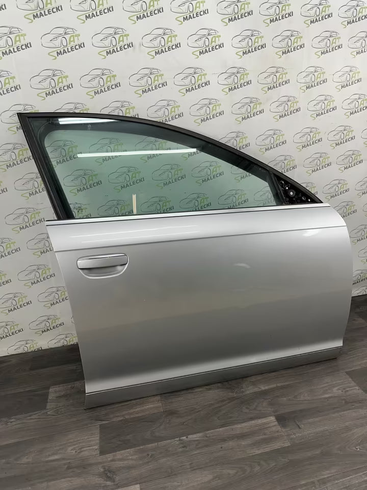 Türe Tür Vorne Rechts Audi A6 4F C6 Modell LY7W Silber metallic