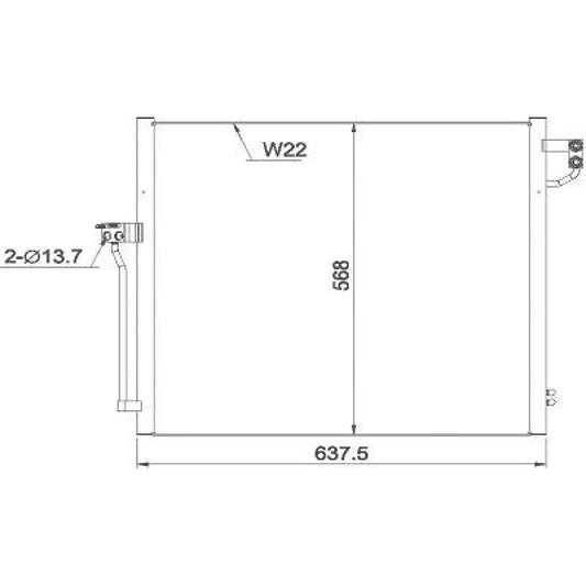 A 099 500 00 02 KONDENSATOR MERCEDES GL / ML 2012->> DCC1999