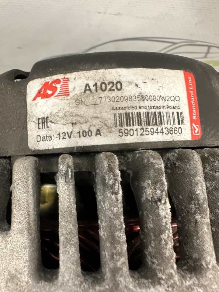 A1020 12V 100A Lichtmaschine Generator Opel Astra H 1.7