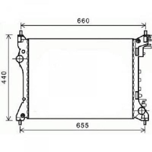 50512102 Kühler Motorkühlung für ALFA MITO 08/2008->> 1,4i DCM1360
