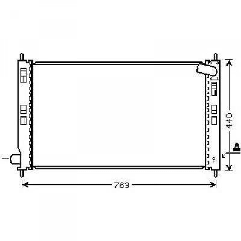 1330T0 Kühler Motorkühlung für MITSU OUTLANDER 11/2006 DCM2527