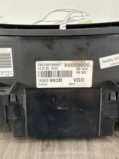1K0920863B Tacho Kombiinstrument Vw Golf V 5 1K 5M Jetta 1,9 Tdi