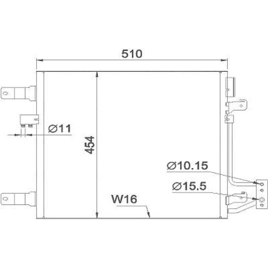K55056635AA KONDENSATOR JEEP JEEP WRANGLER 03/2006 DCC1195