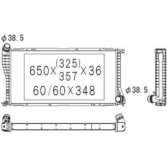 17112247345 Kühler Motorkühlung für BMW E39 1998 DCM1556
