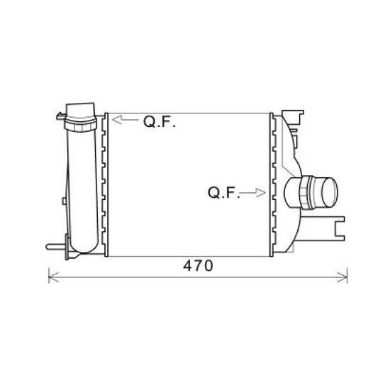 144965154R LADELUFTKÜHLER CLIO;DOKER, DACIA DOKKER 1.2 I * 11/12 DCA1095