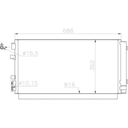 921000005R KONDENSATOR RENAULT MEGANE 11/2011->> DCC1773