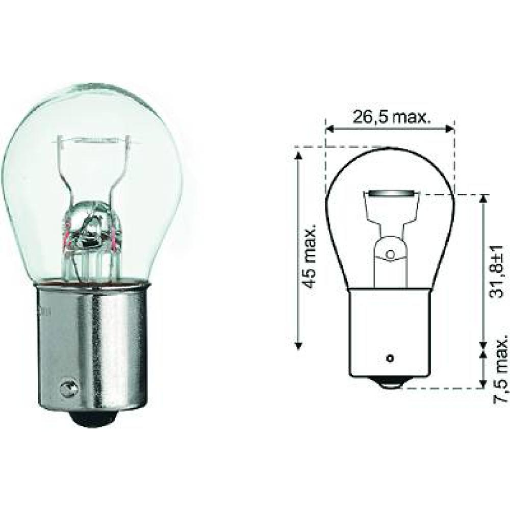 KDWHLO9589 P21W 12V 21W BA15s P21W Glühlampe   Halogen LID10046