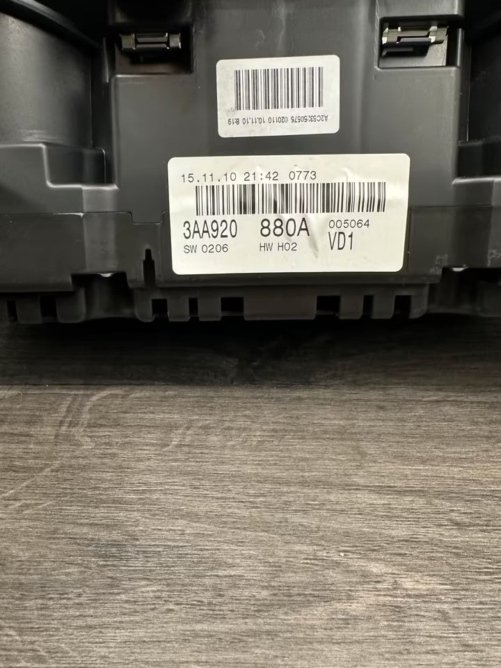 3AA920880A Tacho Kombiinstrument Vw Passat 3AA B7 2,0 Tdi CFF