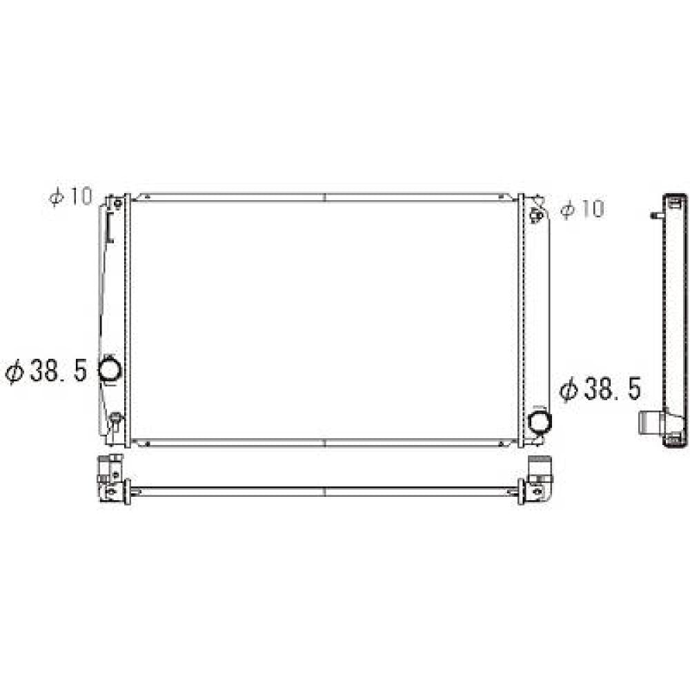 1640028560 Kühler Motorkühlung für TOYOTA RAV 4 11/2005 DCM3292