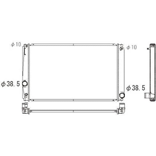 1640028560 Kühler Motorkühlung für TOYOTA RAV 4 11/2005 DCM3292