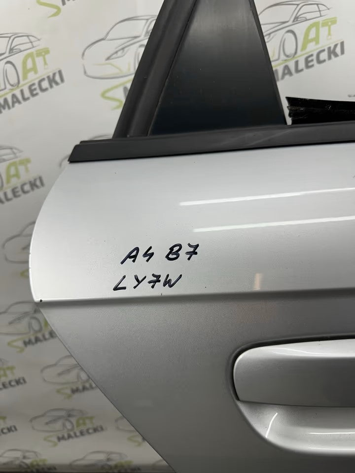 Door Rear Right Audi A4 8E B7 Model Color LY7W Silver