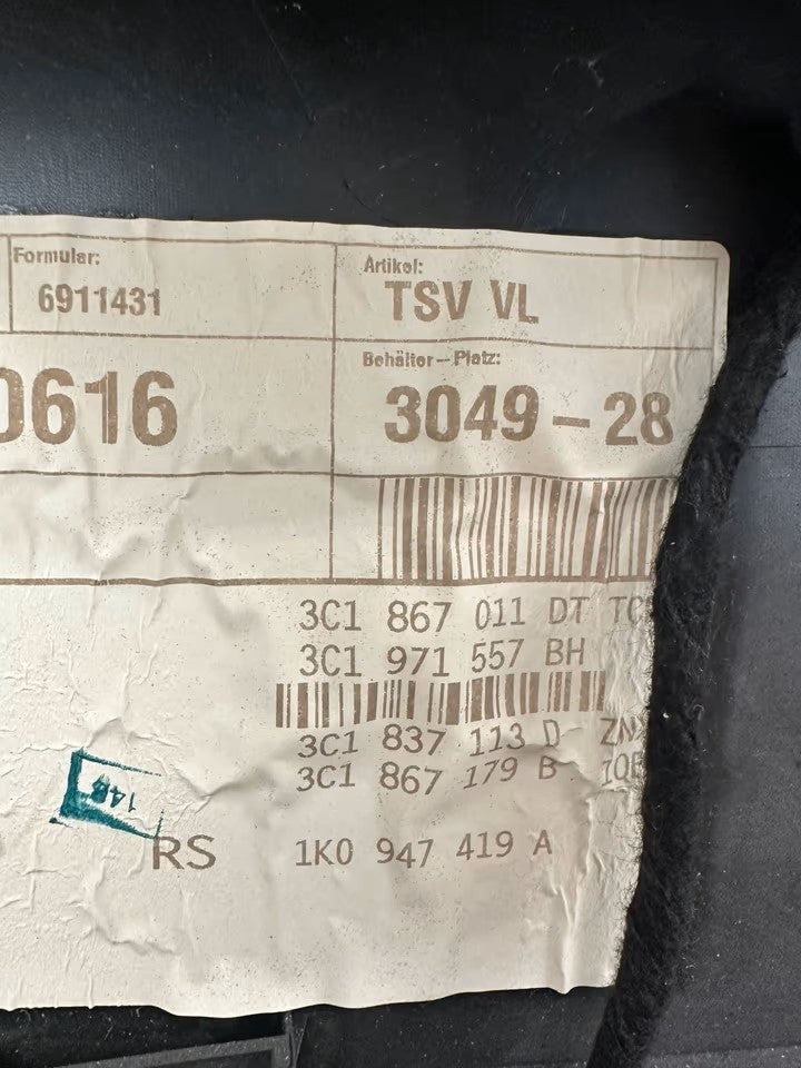 3C1867011 Türverkleidung Türpappe Vorne Links Vw Passat 3C B6