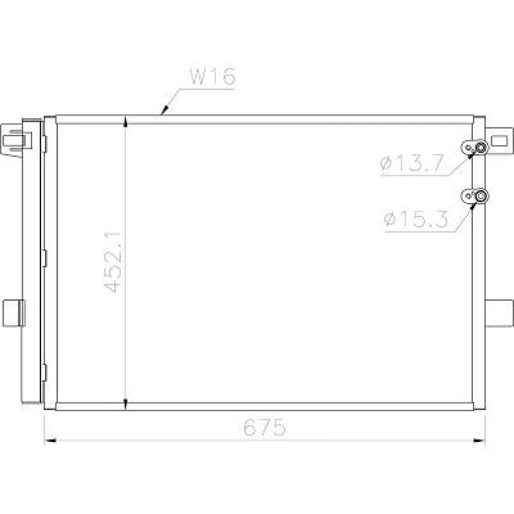 2H0820411 KONDENSATOR VW Amarok  09.2010->> DCC1973