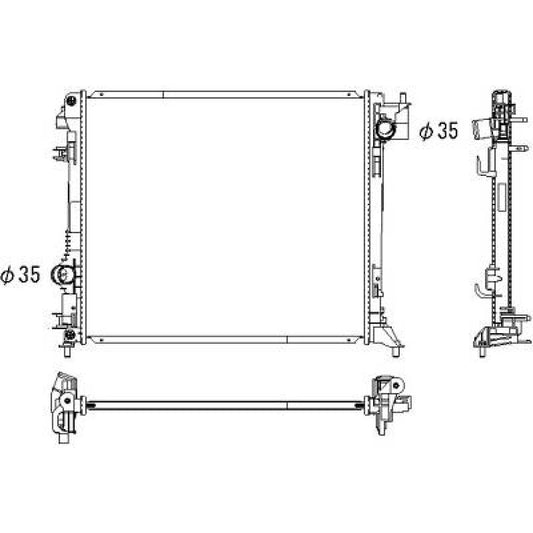 21410-4ED0A Kühler Motorkühlung für NISSAN Qashqai 1,2 DIGT DCM3932