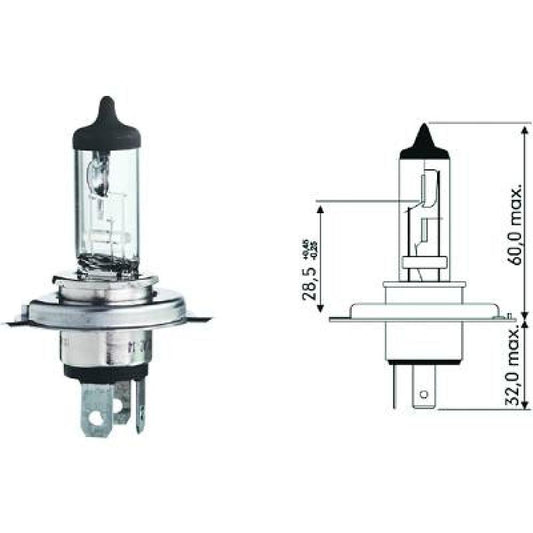 N0177632 H4 12V 60/55W P43t H4 Glühlampe LID10010