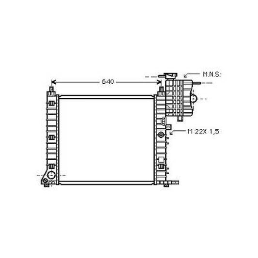 A6385002200 Kühler Motorkühlung für Mercedes Vito / V-Klasse DCM2368
